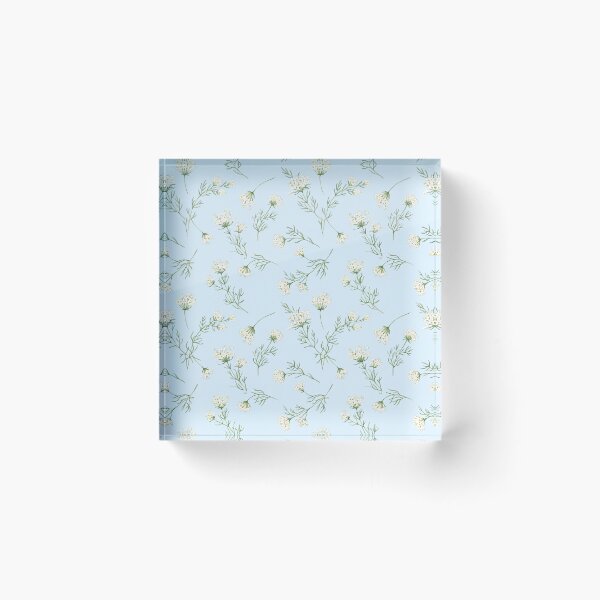 Item preview, Minimalist Cream Wildflower Sprigs Repeating Pattern designed and sold by Studio BC.