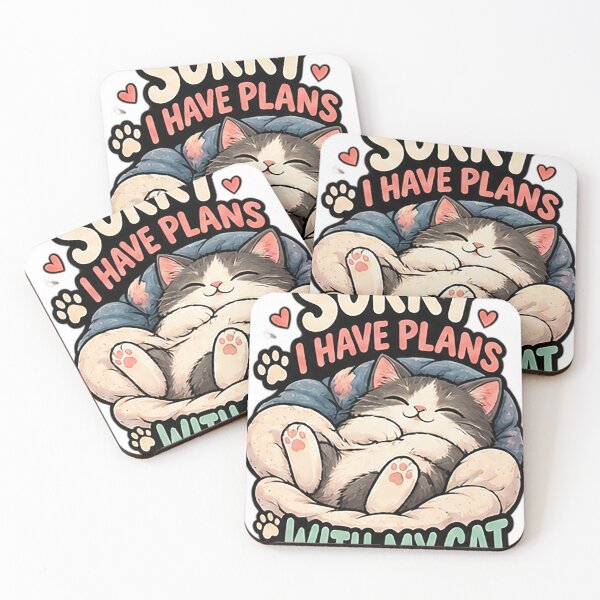 Item preview, Sorry I Have Plans With My Cat | Funny Introvert Cat Shirt designed and sold by Sara-Ai.