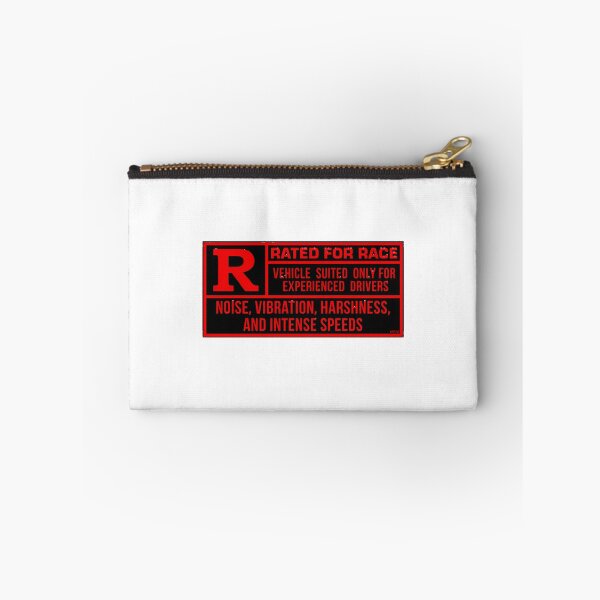 Item preview, Rated R for Race Bold Graphic Design in Black and Red designed and sold by vrtika.