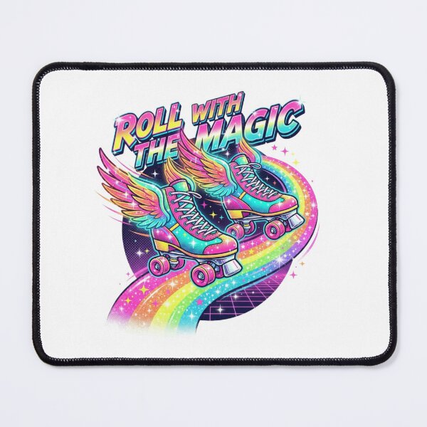 Item preview, Roll With The Magic Retro Rainbow Roller Skate designed and sold by Sanan Israyilli.
