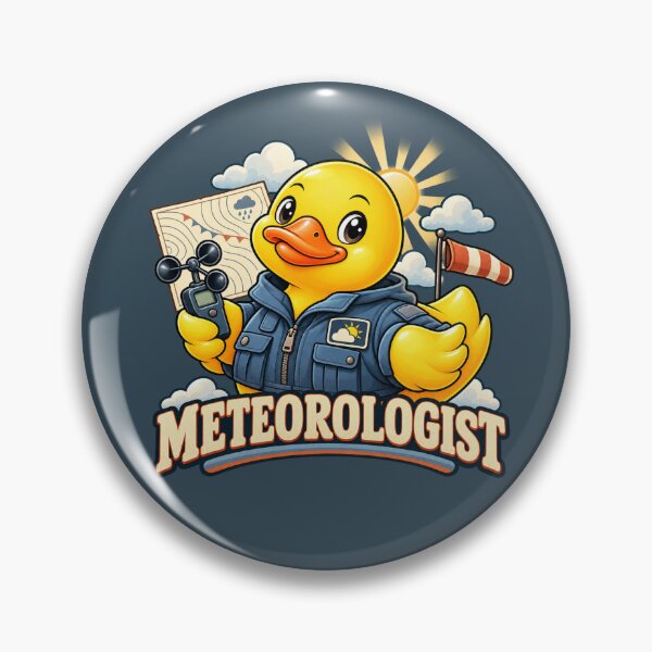 Item preview, Meteorologist Rubber Duck Weather Character designed and sold by BROHLine Studio.