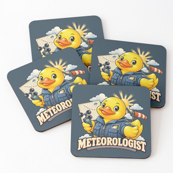 Item preview, Meteorologist Rubber Duck Weather Character designed and sold by BROHLine Studio.