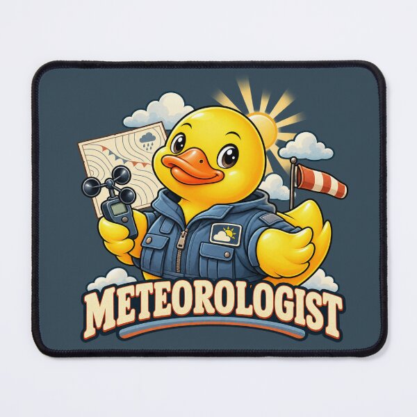 Item preview, Meteorologist Rubber Duck Weather Character designed and sold by BROHLine Studio.