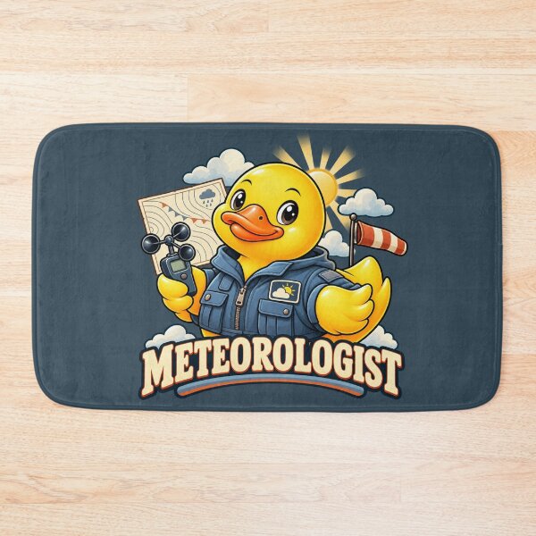 Item preview, Meteorologist Rubber Duck Weather Character designed and sold by BROHLine Studio.
