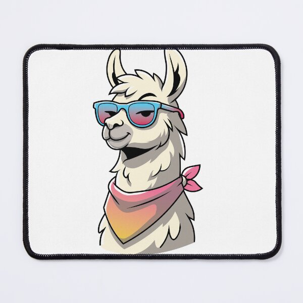 Item preview, Cool Llama In Sunglasses Bandana Cartoon Art designed and sold by Rupesh-Art26.