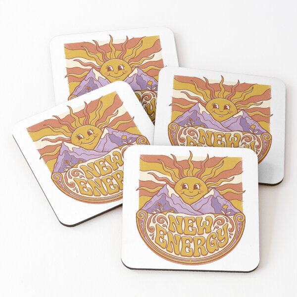 Item preview, New Energy Groovy Retro 70s Sun Mountain Art designed and sold by Sanan Israyilli.