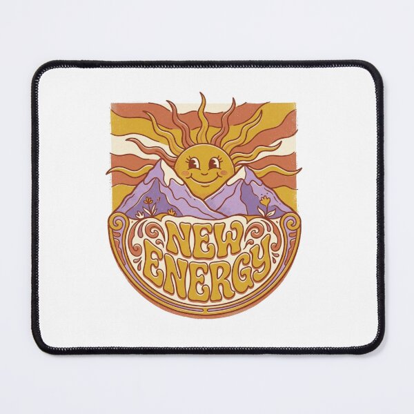 Item preview, New Energy Groovy Retro 70s Sun Mountain Art designed and sold by Sanan Israyilli.