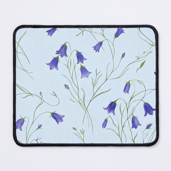 Item preview, Whimsical Bluebell Droplets & Tendril Wildflower Pattern designed and sold by Studio BC.