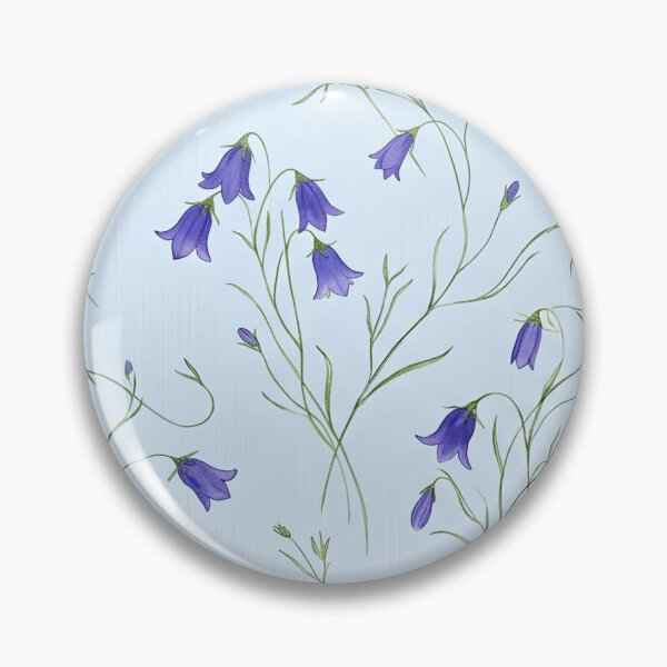 Item preview, Whimsical Bluebell Droplets & Tendril Wildflower Pattern designed and sold by Studio BC.