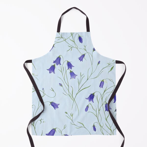 Item preview, Whimsical Bluebell Droplets & Tendril Wildflower Pattern designed and sold by Studio BC.