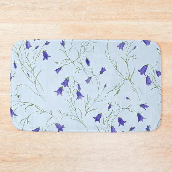 Item preview, Whimsical Bluebell Droplets & Tendril Wildflower Pattern designed and sold by Studio BC.