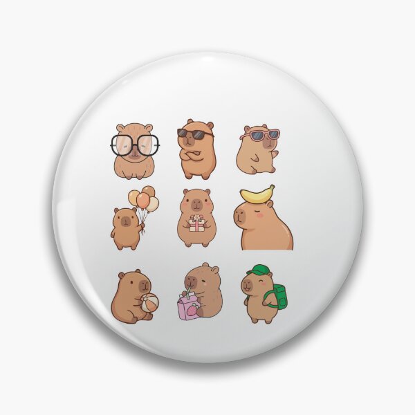 Item preview, Chibi Kawaii Capybara Cute Illustration designed and sold by Amazing Design Store.