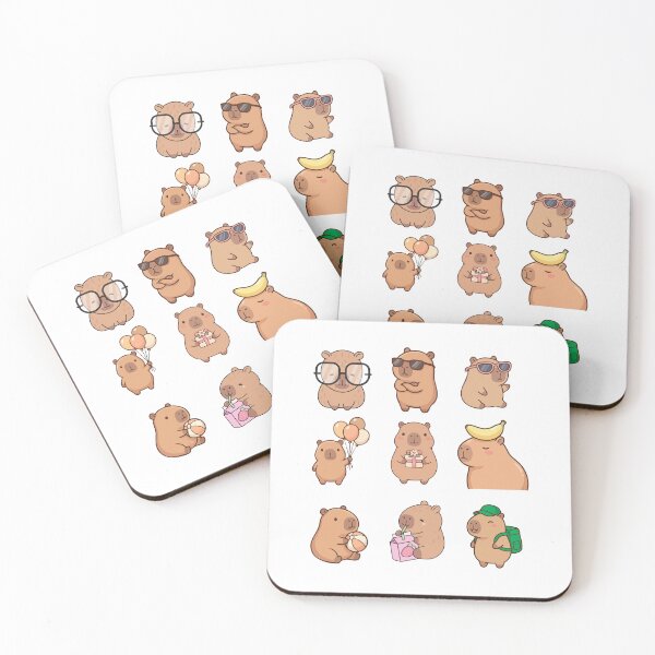 Item preview, Chibi Kawaii Capybara Cute Illustration designed and sold by Amazing Design Store.
