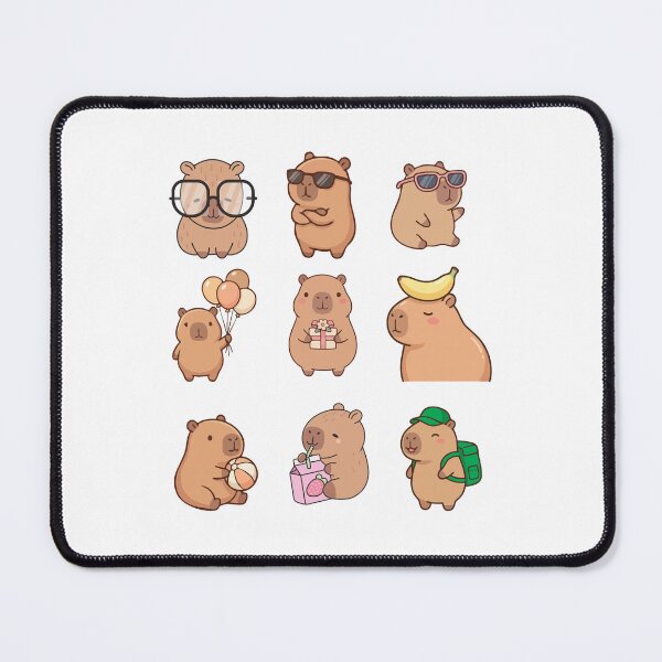 Item preview, Chibi Kawaii Capybara Cute Illustration designed and sold by Amazing Design Store.