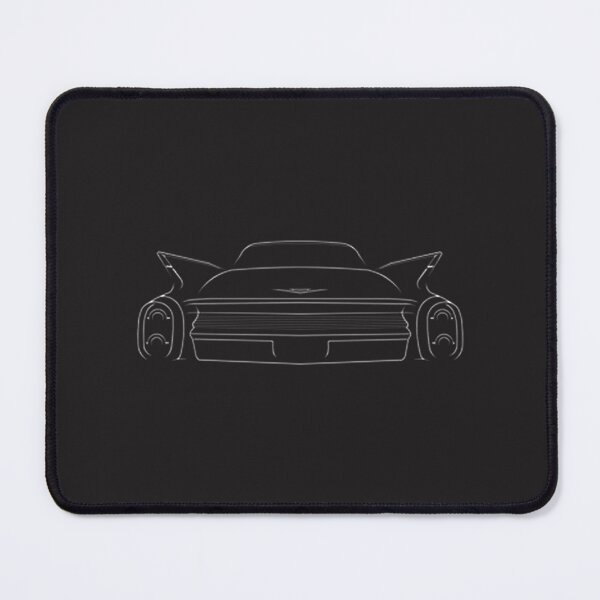 Item preview, Classic White Cadillac Rear Stencil Design for Vintage Enthusiasts designed and sold by vrtika.