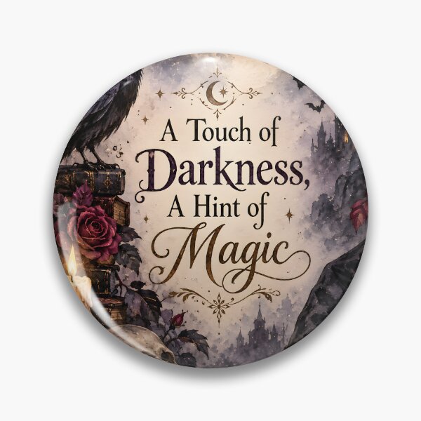 Item preview, A Touch of Darkness, A Hint of Magic – Gothic Raven Moon Halloween Art designed and sold by blankTeeShirt.