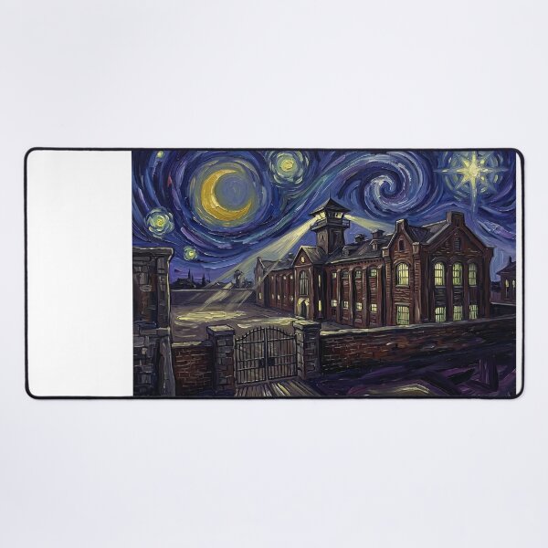Item preview, Cold Mountain Penitentiary Starry Night Cinematic Landscape designed and sold by Bad-Decisions-Designs.