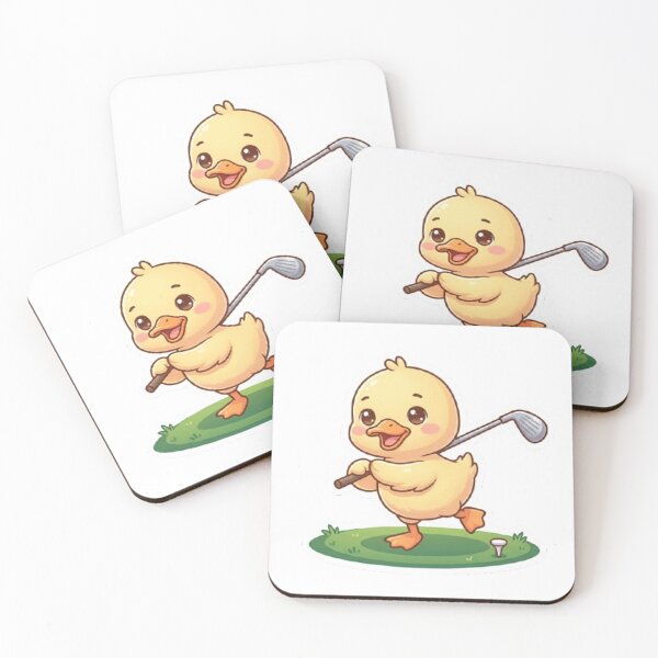 Item preview, Cute Duck Playing Golf  designed and sold by sanawnaw154.