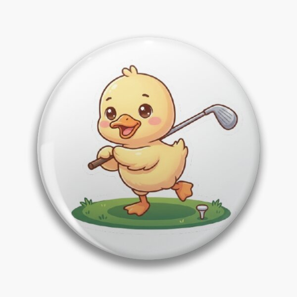 Item preview, Cute Duck Playing Golf  designed and sold by sanawnaw154.