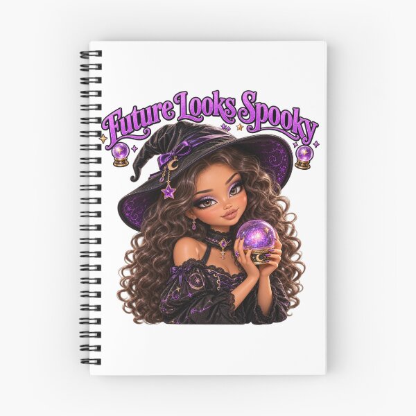 Item preview, Future Looks Spooky - Crystal Ball Witch Halloween Mascot designed and sold by marafashion.
