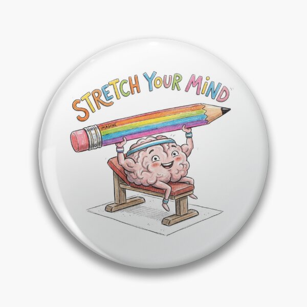 Item preview, Stretch Your Mind Brain Lifting Rainbow Pencil Art designed and sold by Sanan Israyilli.