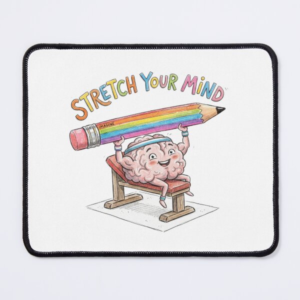 Item preview, Stretch Your Mind Brain Lifting Rainbow Pencil Art designed and sold by Sanan Israyilli.
