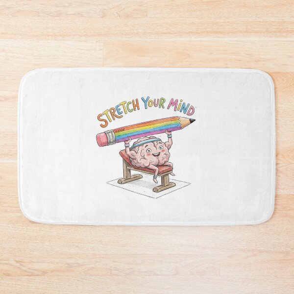 Item preview, Stretch Your Mind Brain Lifting Rainbow Pencil Art designed and sold by Sanan Israyilli.