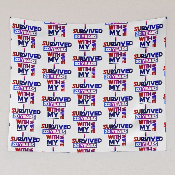 Item preview, I Survived 20 Years With My Wife designed and sold by ZooStateofMind.