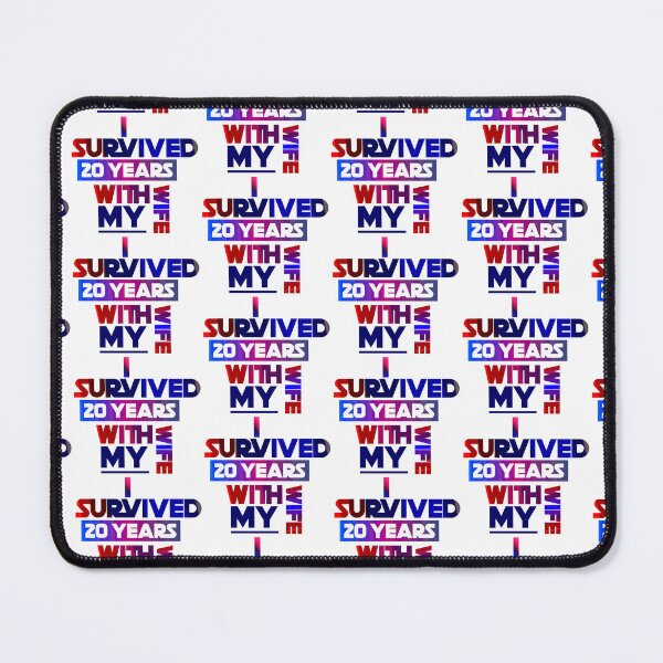 Item preview, I Survived 20 Years With My Wife designed and sold by ZooStateofMind.