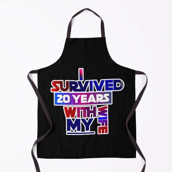 Item preview, I Survived 20 Years With My Wife designed and sold by ZooStateofMind.
