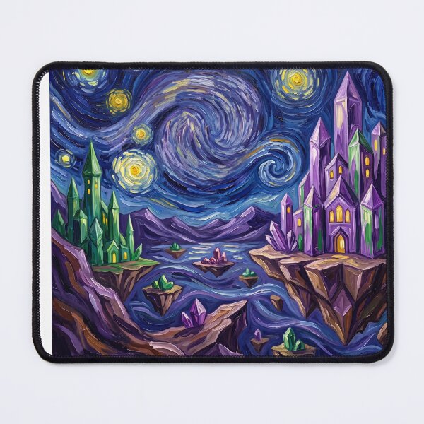 Item preview, Gemworld Starry Night Comic Book Landscape designed and sold by Bad-Decisions-Designs.