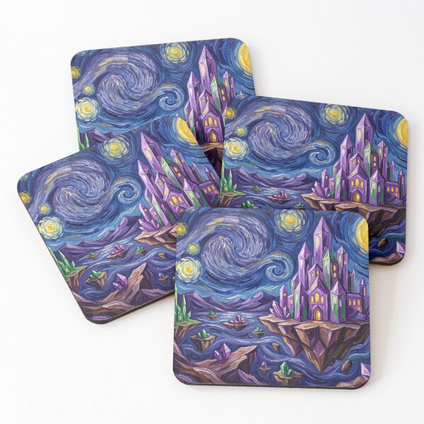 Item preview, Gemworld Starry Night Comic Book Landscape designed and sold by Bad-Decisions-Designs.