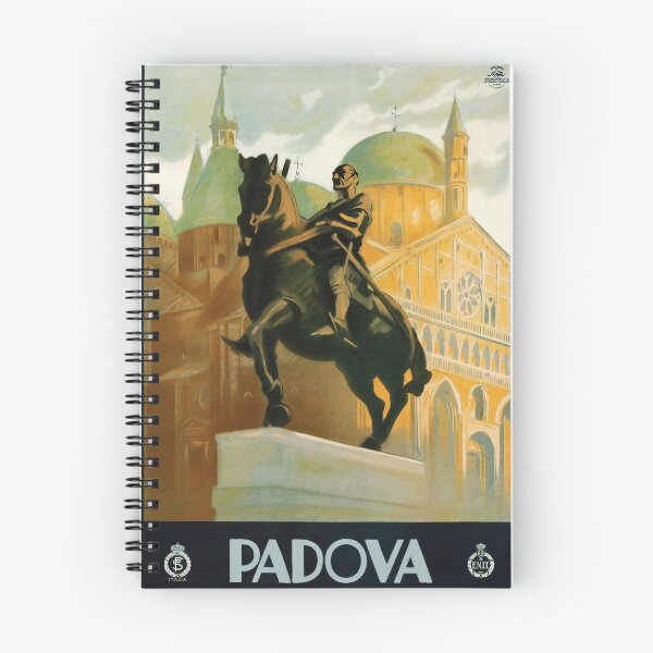 Item preview, Vintage Padova Travel Poster | Equestrian Statue Art | Italian Renaissance Masterpiece | Historic Basilica & Culture designed and sold by artofuniverse.
