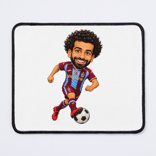 Item preview, MO SALAH — THE PHARAOH OF TRABZON Premium Football Caricature designed and sold by FlatInkStudio.