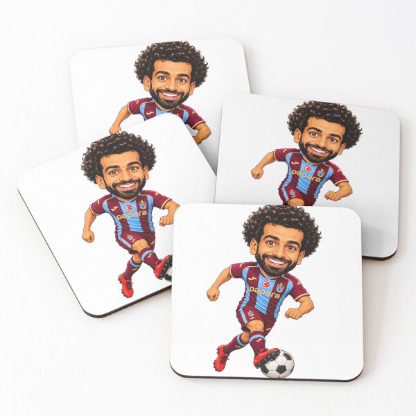 Item preview, MO SALAH — THE PHARAOH OF TRABZON Premium Football Caricature designed and sold by FlatInkStudio.