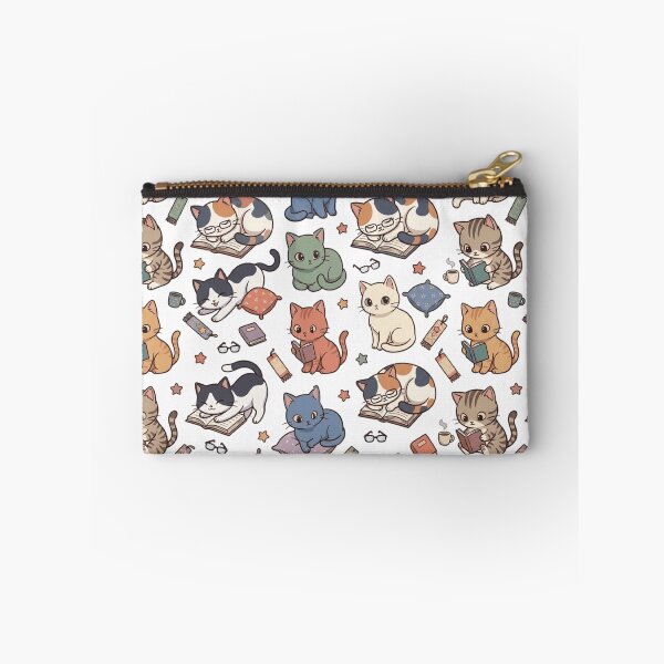 Item preview, Bookish Cat Reading Library Glasses Cute All Over Print Pattern    designed and sold by mood-draftsman.