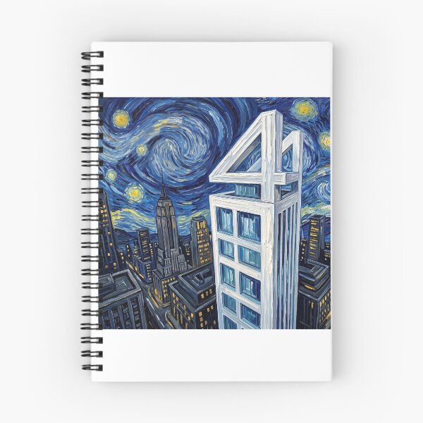 Item preview, Four Freedoms Plaza Starry Night Comic Book Landscape designed and sold by Bad-Decisions-Designs.