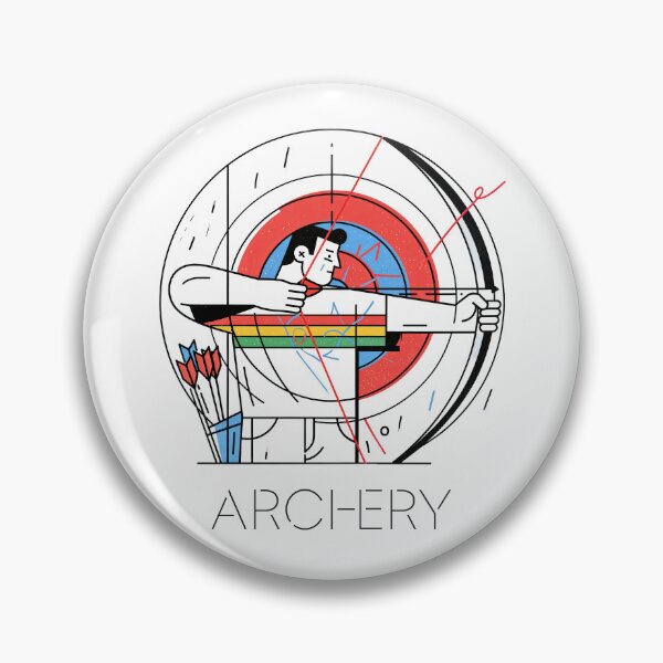 Item preview, Sticker - Decal - Modern Archery Illustration designed and sold by ForeverPrintsOK.