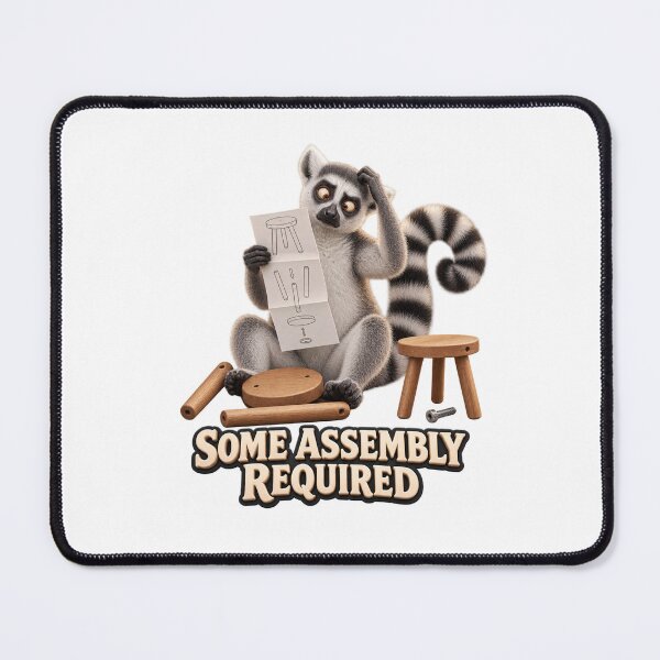 Item preview, Some Assembly Required Lemur designed and sold by TrendTribeTP.