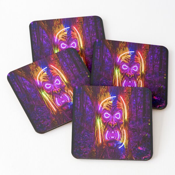 Item preview, NEON MASKED TREE designed and sold by NOIMION DIGITAL ART.