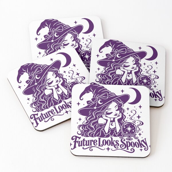 Item preview, Future Looks Spooky - Minimalist Crystal Ball Witch Design designed and sold by marafashion.