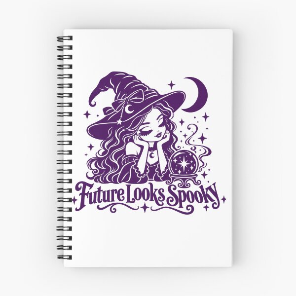 Item preview, Future Looks Spooky - Minimalist Crystal Ball Witch Design designed and sold by marafashion.