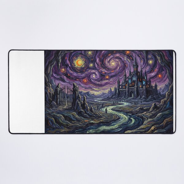 Item preview, Hades Underworld Starry Night Fantasy Landscape designed and sold by Bad-Decisions-Designs.