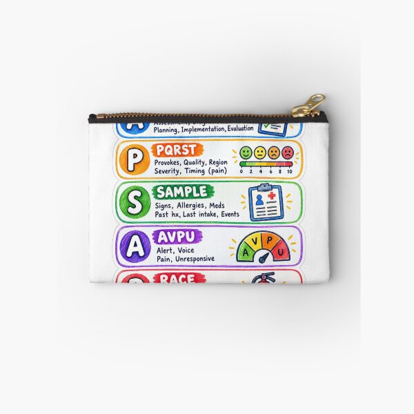 Item preview, Nursing Mnemonics Drawn Study Aid Nursing Student Sticker designed and sold by isokinetic.