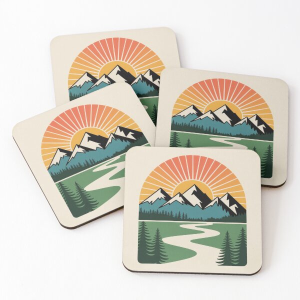 Item preview, Mountain Sunset & Forest Trail designed and sold by NatArtSA.