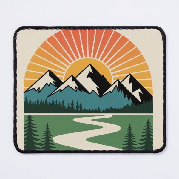 Item preview, Mountain Sunset & Forest Trail designed and sold by NatArtSA.
