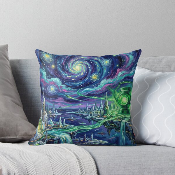 Item preview, Oa Starry Night Comic Book Landscape designed and sold by Bad-Decisions-Designs.