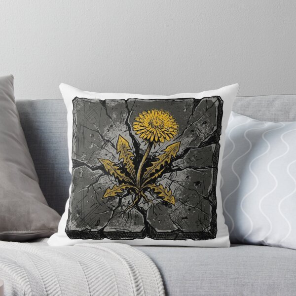 Item preview, Dandelion Growing Through Cracked Concrete Resilience Art designed and sold by Sanan Israyilli.