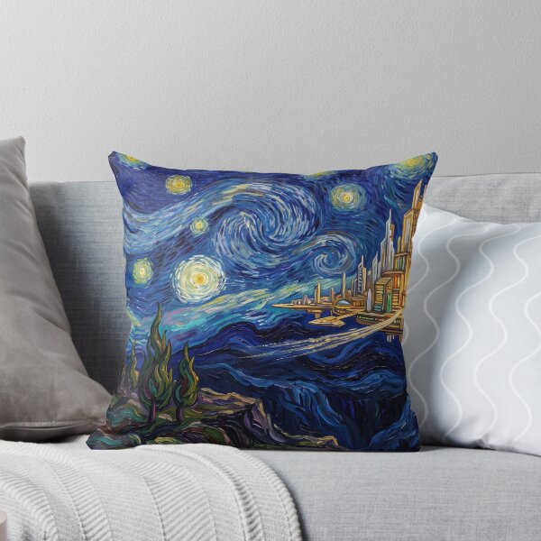 Item preview, New Genesis Starry Night Comic Book Landscape designed and sold by Bad-Decisions-Designs.