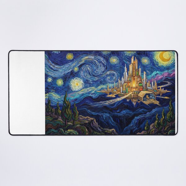 Item preview, New Genesis Starry Night Comic Book Landscape designed and sold by Bad-Decisions-Designs.